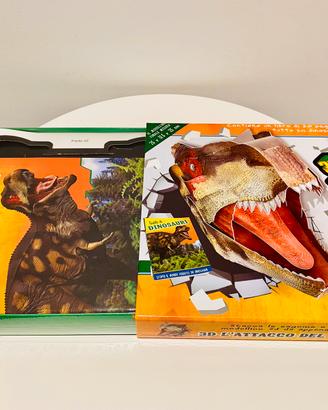 Dinosauri in cartone 3d da costruire