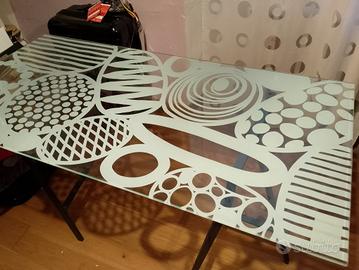 Tavolo Scrivania piano in vetro 148x73 cm IKEA