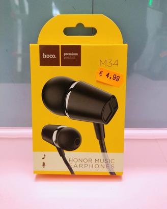 Cuffie Hoco earphones nuove e sigillate!