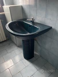 Sanitari bagno vintage blu completi