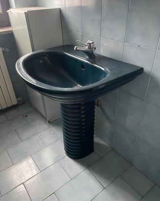 Sanitari bagno vintage blu completi