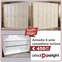 Armadio 6 ante battenti Mod. Classico