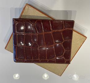 Portafoglio in pelle pregiata - mai usato