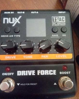 DISTORSORE NUX DRIVE FORCE  PER  CHITARRA