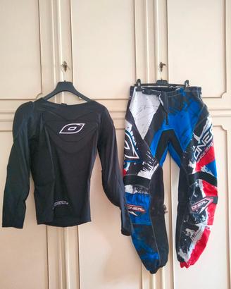 maglia protettiva e pantalone enduro cross mtb