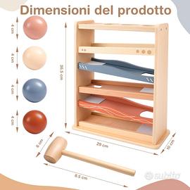 Vanplay Pista di biglie in legno da 1 anno. NUOVO