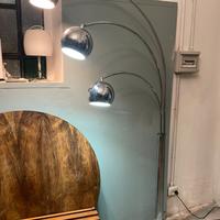 Lampada terra Reggiani anni 70 piantana cromata