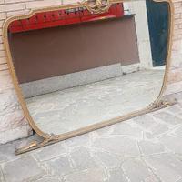 Specchiera vintage  dorata intarsiata