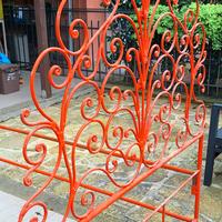 Letto in ferro battuto fatto mano anni 50 vintage