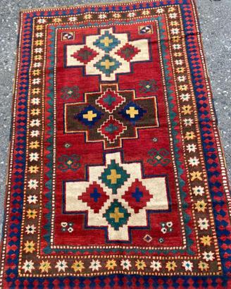 Tappeto Kazak Loro Pambak antico 128x183