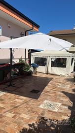 Ombrellone con palo da giardino