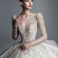 Abito da sposa semplice in stile europeo