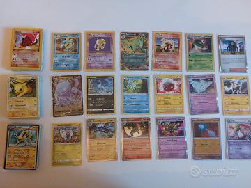 Lotto carte Pokemon miste - 18 rare e 90 non