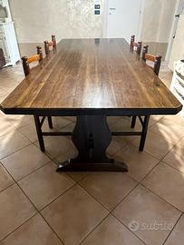 Tavolo 210x90 legno massello