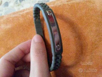 Bracciale silicone e acciaio