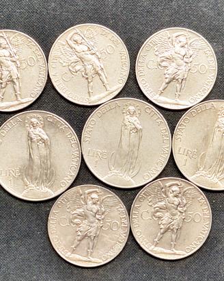 Lotto vaticano 8 monete antiche