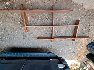  n 2 mensole in noce massello 