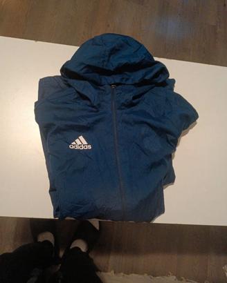giacca a vento Adidas blu