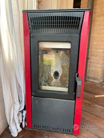 Stufa a pellet Vulcania 9 kW funzionante