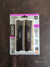 32 gb RAM DDR 5 crucial 6000mt/s