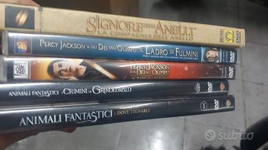 5 dvd animali fantastici  il signore degli anelli 