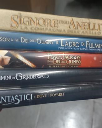 5 dvd animali fantastici  il signore degli anelli 