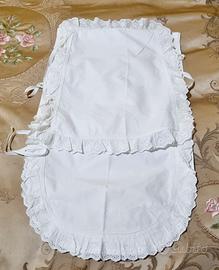 Set Biancheria da letto neonato con volant sangall