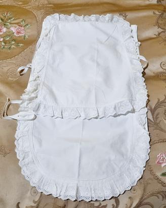 Set Biancheria da letto neonato con volant sangall