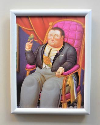Quadro Il Presidente di Botero con cornice