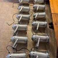 Par 64 alogeni 500w proel con gelatine, centralina