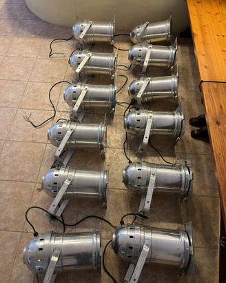 Par 64 alogeni 500w proel con gelatine, centralina