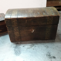 Cofanetto in legno e pelle