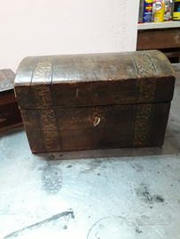 Cofanetto in legno e pelle