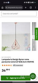 Lampadario Moderno oro rosa 