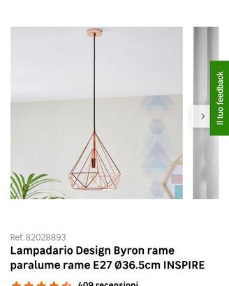 Lampadario Moderno oro rosa 