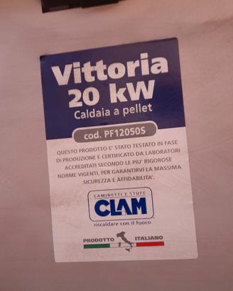 Caldaia a pellet CLAM Vittoria 20 kW