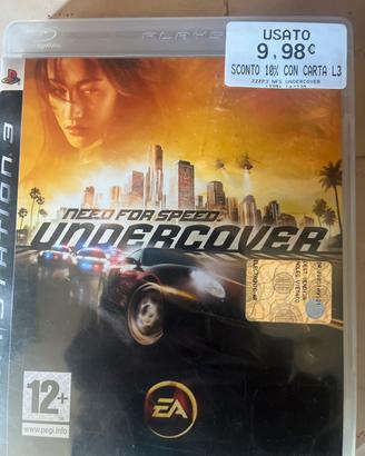 Gioco PS 3 Need For Speed Undercover