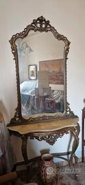 specchiera consolle anno '60 stile barocco