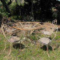 Set salotto da esterno giardino anni 50 vintage