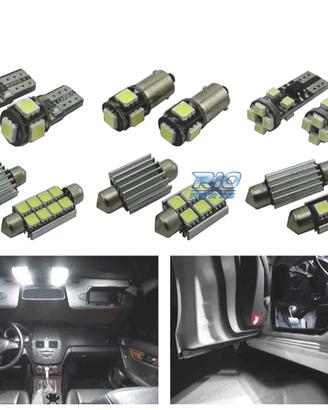 KIT 14 LAMPADE LED INTERNE PER MERCEDES CLASSE C C