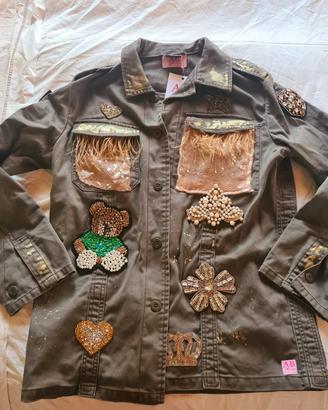 Giacca militare custom "Le Verdine" AB Pink