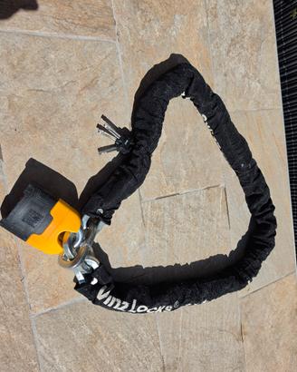 lucchetto catena moto antifurto VINZ Makalu 120cm.
