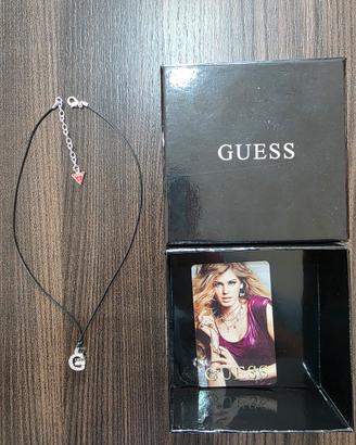Collana Guess con cordoncino nero