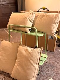 ser 4 cuscini decoro sfoderabili