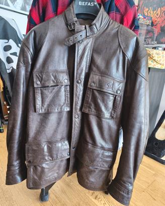 Giubbotto in Pelle Moto 
