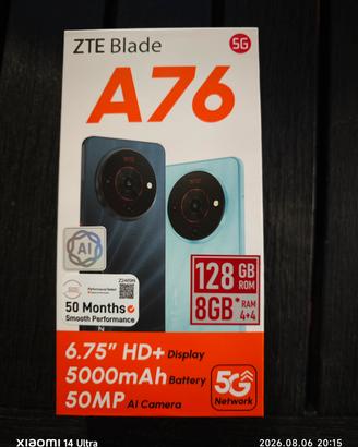 smartphone zte a76