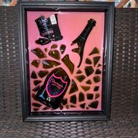 Quadro bottle art “Dom Perignon Lady Gaga”
