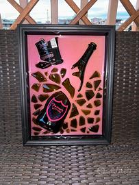 Quadro Bottle Resin Art - Dom Perignon Lady Gaga