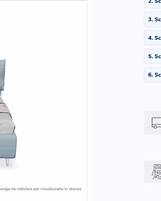 Letto contenitore Per Dormire h30 160 x 190 cm
