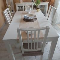 Soggiorno stile shabby bianco